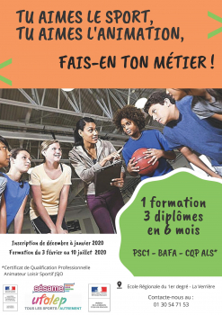 CQP Animateur sportif 2020 Trappes