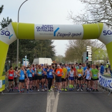La ligne de départ du Semi marathon de Trappes-en-Yvelines